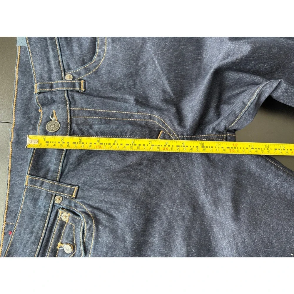 True Religion Ricky Relaxed Straight Jeans Mens 36x34 Dark Indigo Blue Denim NWT